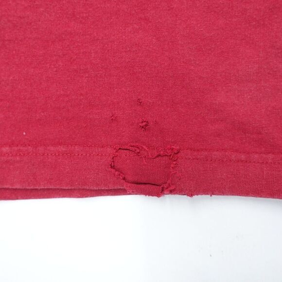 Carhartt Shirt Mens Medium Red 100% Cotton Graphic Crewneck Long Sleeve Pullover - Picture 7 of 8